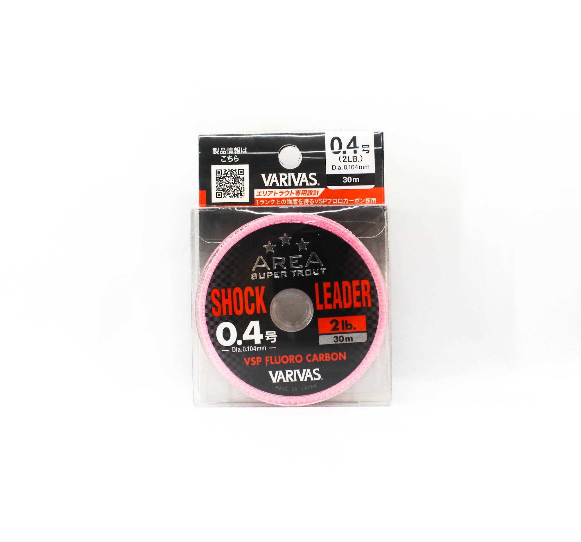 Varivas Fluorocarbon Super Trout Area Shock Leader Line 30m 2lb (8065) чистый