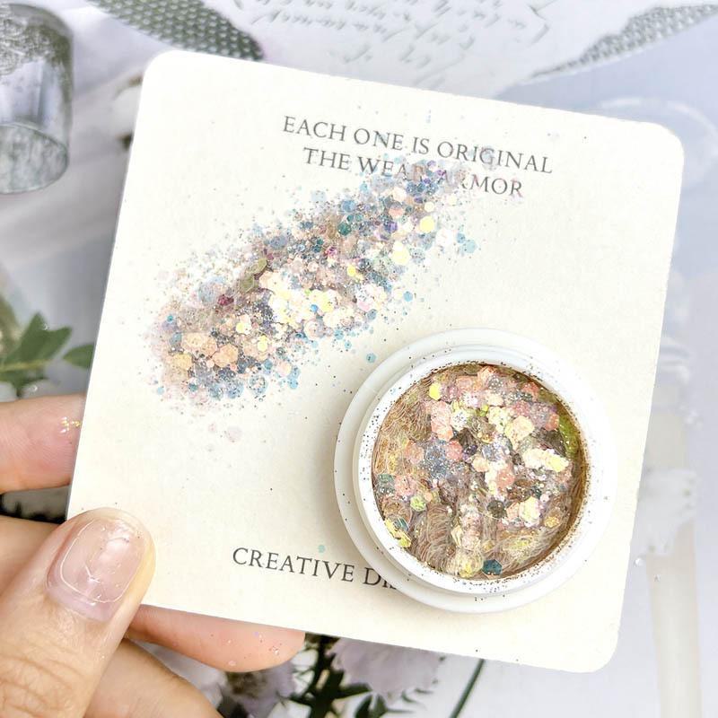 Fairy Eyes Nail Art Sequins - Net Red Gradient Glitter - Korean Large Sequins - Eye Makeup - Nail Art