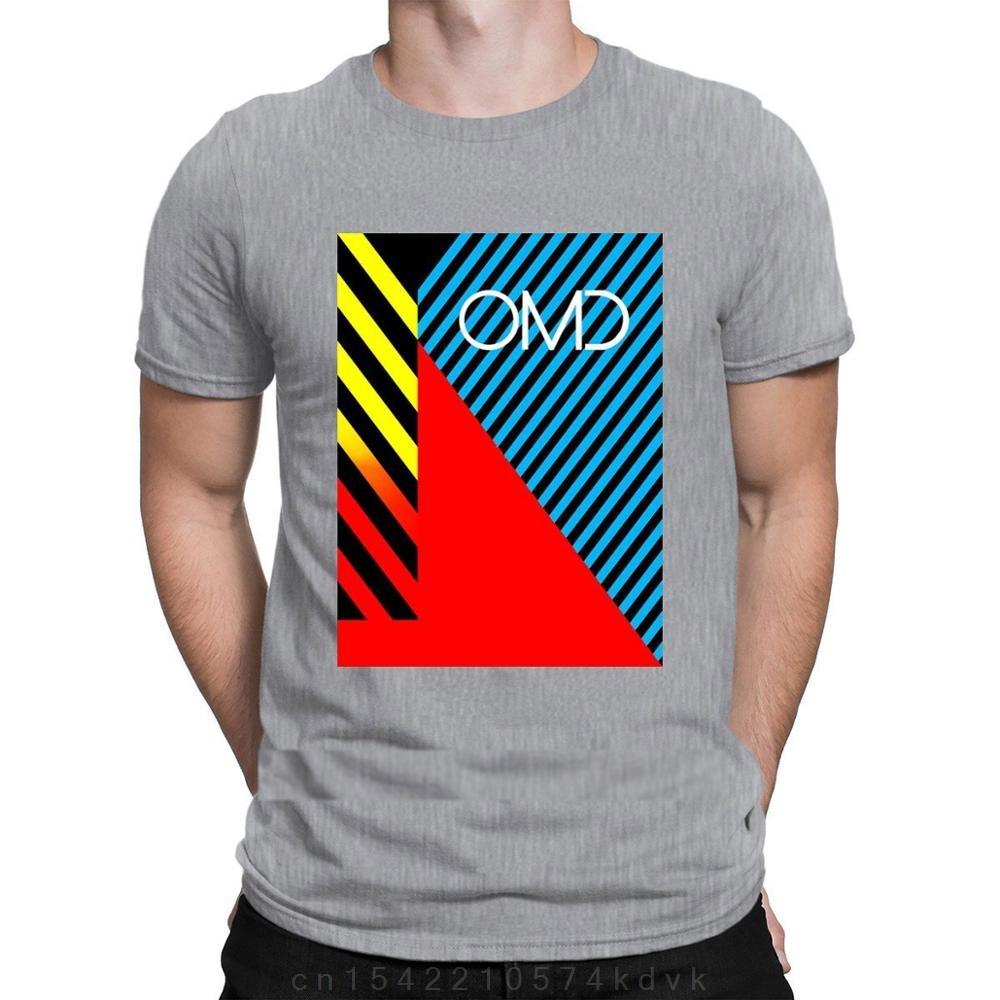 Lustiges Omd New Wave T-Shirt Top Baumwolle Schlichte Persönlichkeit Für Männer Einzigartig Clever Sommerstil Hochwertiger Druck T-Shirts