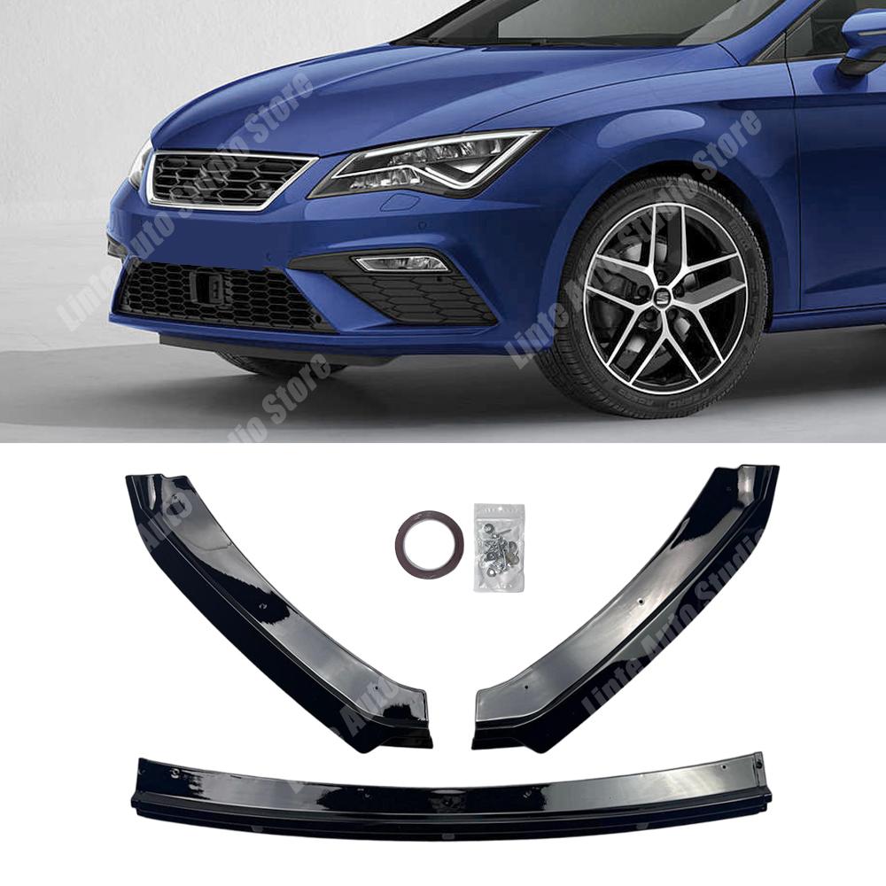 Front Bumper Diffuser Lip Canards Spoiler Splitter Exterior Kit Modified For Seat Leon MK3.5 Cupra FR Standard 2017 2018 2019