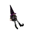TEMU Halloween long legs faceless old man midget broom goblin doll ornament