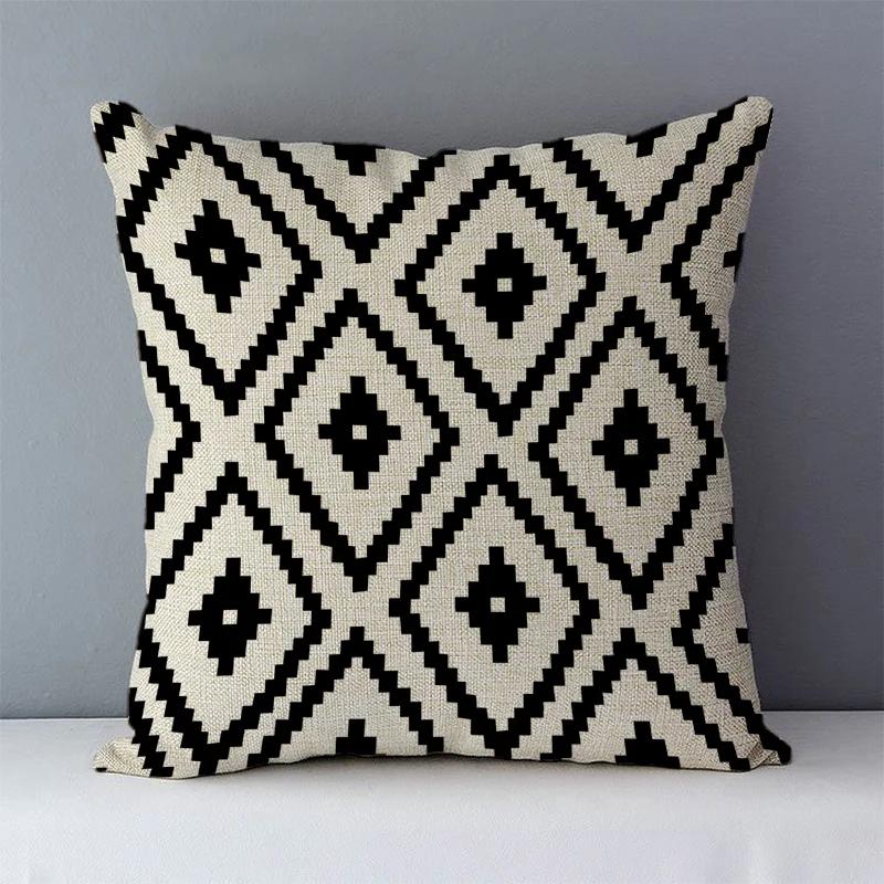Selected Cozy Cushion Cover Home Decorative Pillow For Sofa Couch Seat Back Cushions Xcm Geometric Printed Fundas De Cojines