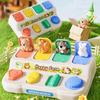Cartoon Animals Interactive Animal Toy Box Button Animal Sensory Toy Pop-up Animals Toy  Kids Gifts