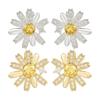 Clips de ureche în formă de floare cu accent de cristal Clips de ureche pentru accesoriu de agățat pe clipul pentru căști Earbud 2 Confortabil pentru urechi sensibile