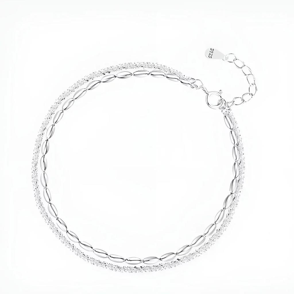 Double Layered Starry Sky Bracelet Ins Niche Design, Light Luxury and Exquisite Rice Grain Bracelet for Gifting To Girlfriends