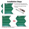 Self-adhesive Peel and Stick Backsplash 10" x 10" Stick Tile Wallpaper  for Kitchen Bathroom