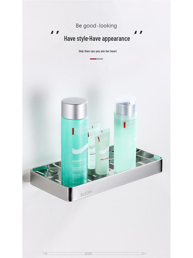 304 Stainless Steel Wall-Mounted Draining Soap Holder - No Water Accumulation for Hotel Use.