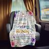 Birthday Floral Customize Your Name Rv Blanket Comfortable Soft Lightweight Multiseasonal Blanket For Travel Camping Picnics Sofas Rvs Beds Living