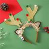 Flashing Christmas Headband with Built-in LED Light New Year Headgear Festive Hair Accessories for Holiday Parties