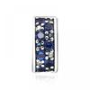 Pandora 791817nsbmx Fancy Blue Shining Elegance Spacer Clip Silver Charm