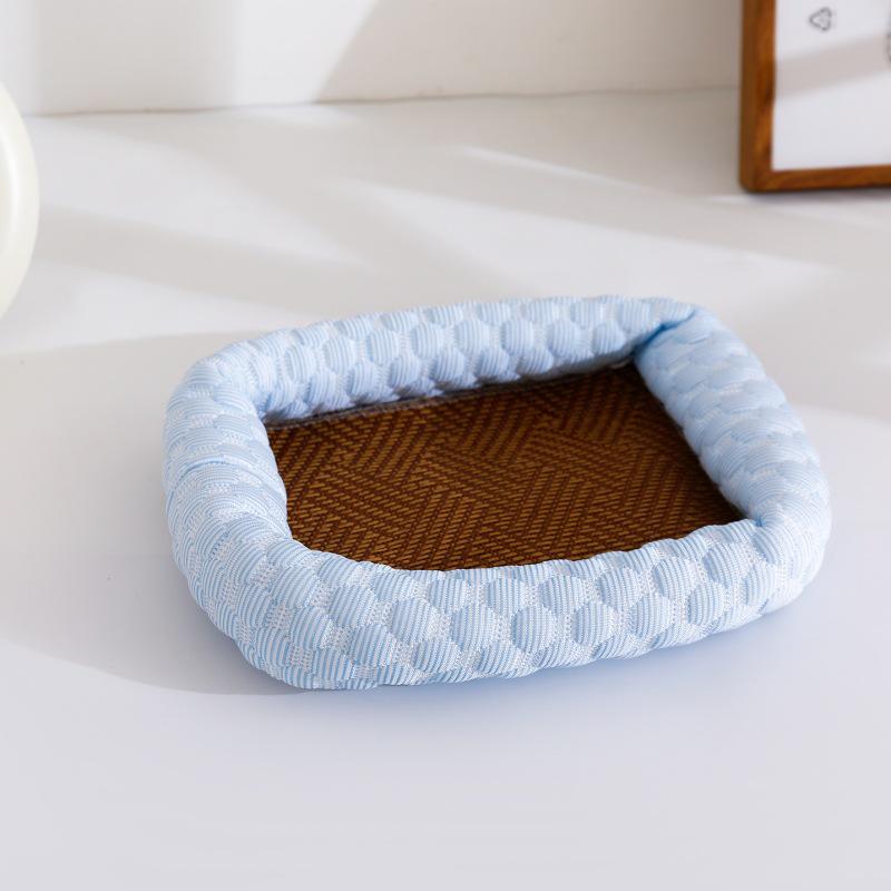 Guinea Pig & Hamster Cooling Mat - Rattan Woven Nest for Small Pets
