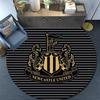 Newcastle United FC Round Area Rug,Carpet Rug for Living Room Bedroom Sofa Playroom Decor,Non-slip Floor Mat