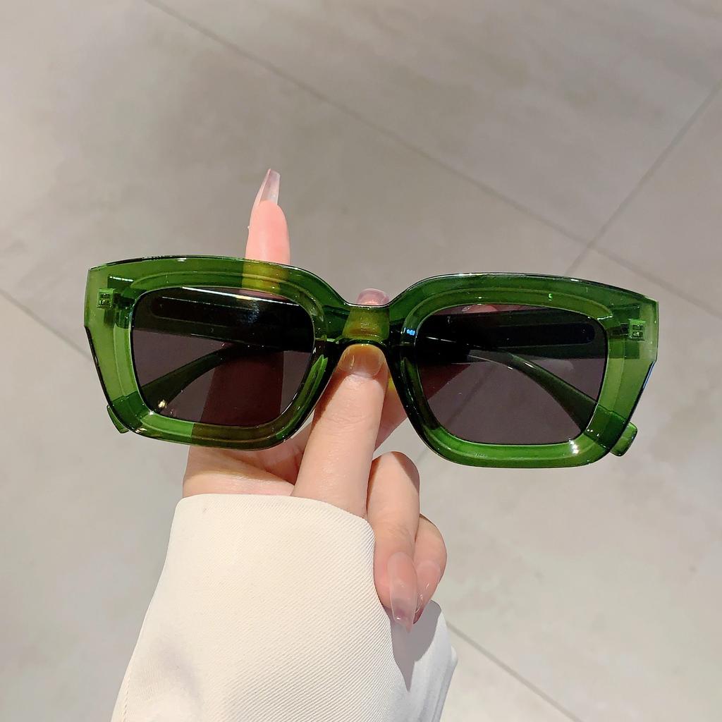 Vintage Square Sunglasses Women New In Stylish Candy Color Shades Ins Trendy Fashion Brand Korean Style Sun Glasses
