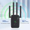 1200Mbps Wireless Wifi Repeater Wifi Signal Repeater Dual-Band 2.4G 5G Wifi Extender Antenna Network Amplifier Wps Router