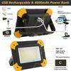 High Brightness LED Camping Lamp With Magnetic Base Portable Rechargeable For Outdoor Adventures Waterproof ABS Material