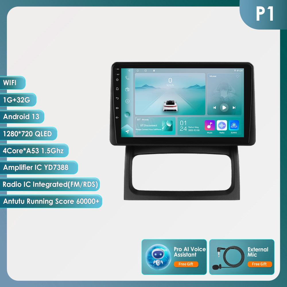 Hizpo Android 13 Automobilinis Radijas Renault Clio 2 2000-2012 belaidis CarPlay Android Auto 2din automobilinis Išmanusis Ekranas Bluetooth Autoradijas DVR Kamera RDS FM