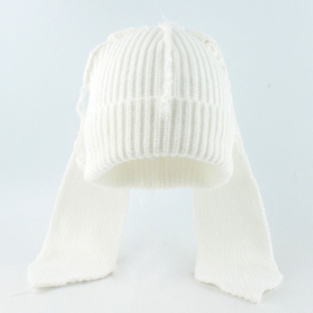 Thick Knitted Long Ear Beanie Handmade Style Rabbit Knit Hat Gift Style Winter Warm Hat For Women