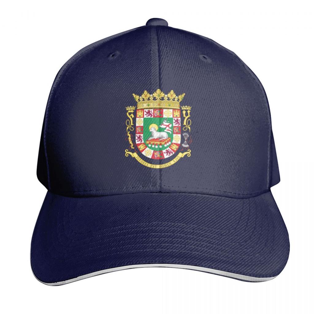 Puerto Rico Coat of Arms Baseball Cap Uv Protection Solar Hat Golf Trucker Hat Hiking Hat For Women Unisexs
