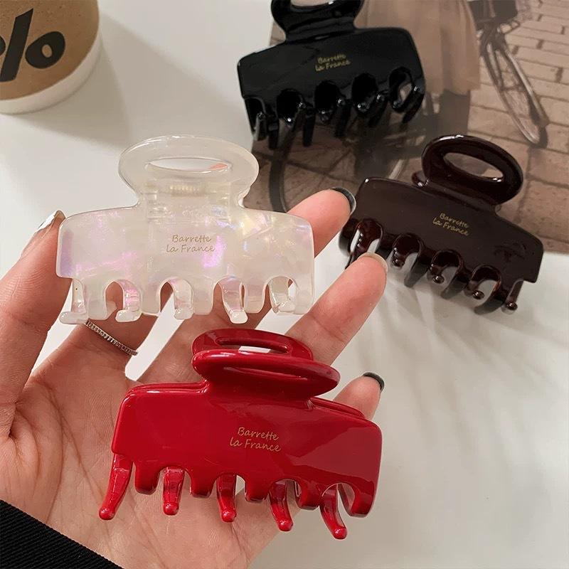5.5cm Long Acetate Hair Clip for Women Girls Sweet Colorful Hair Claws Crab Clamp Barrettes Fashion Headwear Hair Accessories