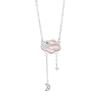 Nebula Hanging Moon Necklace Female Niche Exquisite Fresh And Sweet Ins Wind Cloud Star Moon Fringed Necklace Premium