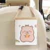 Car Trash Can, Cute Capybara, Practical Storage Box In the Car, Leather, Dirt-resistant Car Storage Bag