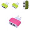 Versatile 3usb Candy Charger With Led Light For Apple Devices Travel-friendly