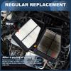 X Autohaux Engine Air Filter No.16546AA090 for Subaru Outback 2.5L 2005-2009 2 Pcs