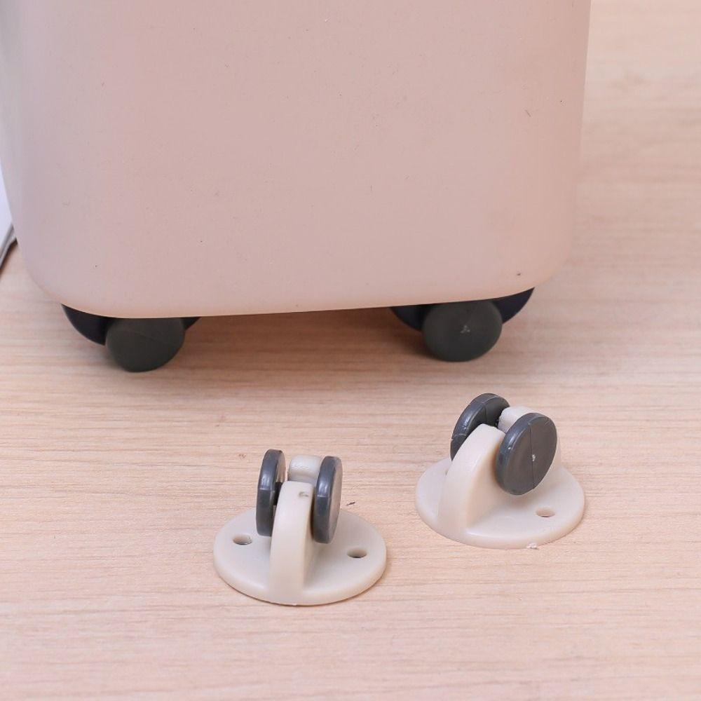 4Pcs/Set Universal Storage Box Sheave Mini Trash Can Mobile Pulley Furniture Fixed Casters