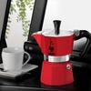 Italian Coffee Maker - BIALETTI - Moka Express - All Stovetops Except Induction - 6 Cups - 300 Ml - Red