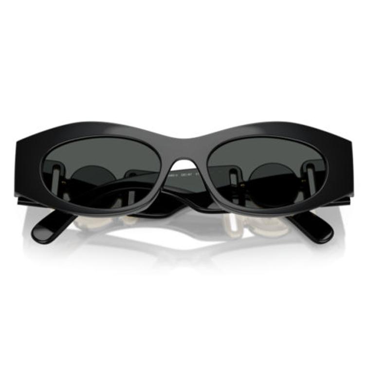 Versace Solid Design Cat Eye Sunglasses Women Sunglasses Black VE4480U