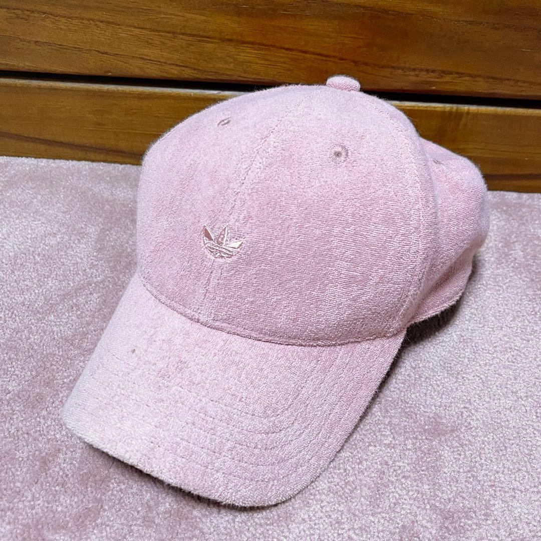Used adidas originals terry cap pink