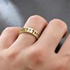 6MM Edelstahl Hohlring für Männer Frauen Mode Hohlrunen Design Finger Anillo Antiestres Angstringe