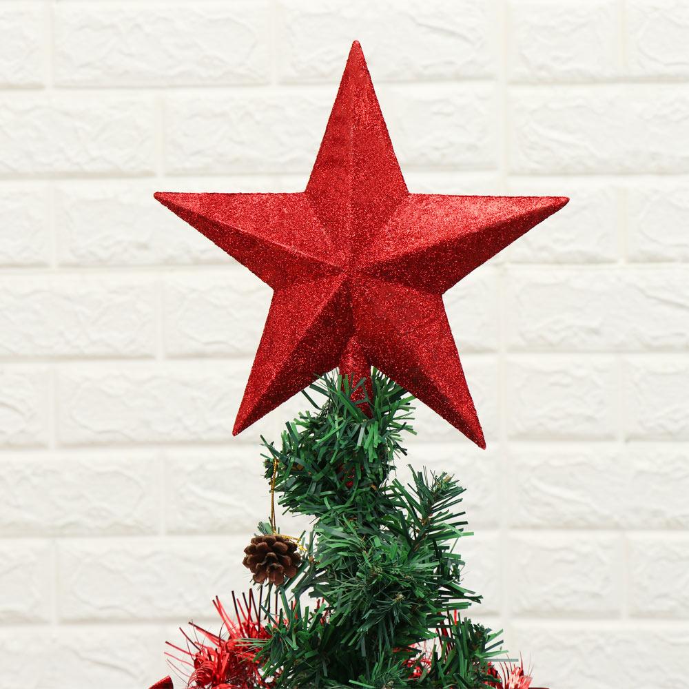 Hot DIY New Year Xmas Ornament Home Decor Large Glitter Star Christmas Tree Decoration