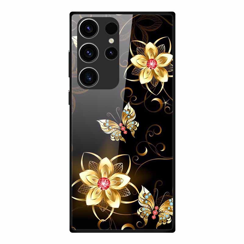 Phone Case For Samsung S23 Ultra Back Cover Case Tempered Glass Soft Funda For Samsung Galaxy S23 Plus Case S 23 + Ultra Coque