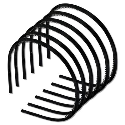 TEMPERIA (6pcs) Hair Band For Girls Women & Kids - Fancy & Stylish Hairband Headband Cute Accessories - Black