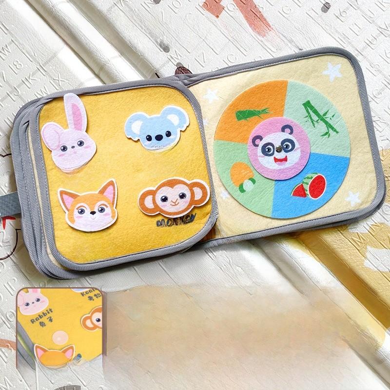 Baby Early Education Tactile Toddler Cloth Book With Tearresistant Fabric For Sensory Development