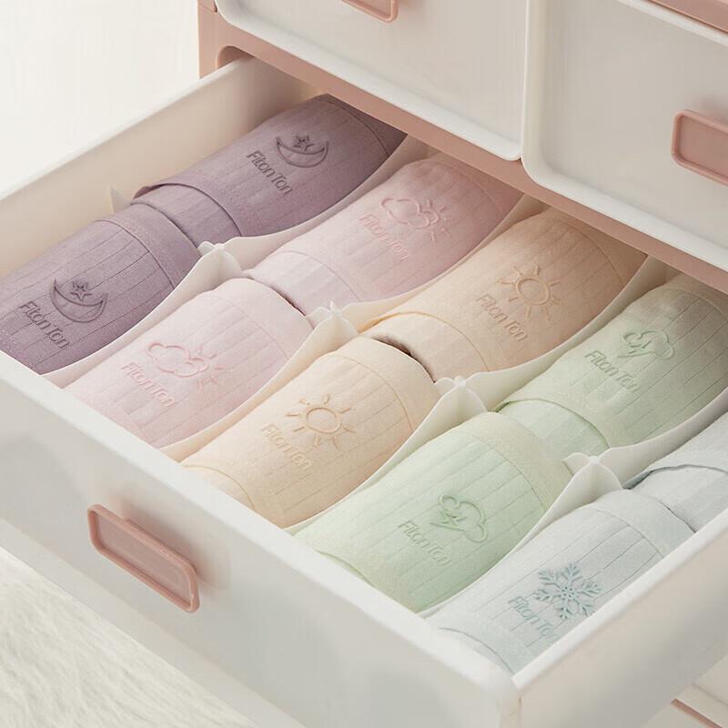 FitonTon Women's Pure Cotton Mid-Waist Underwear Multi-Pack