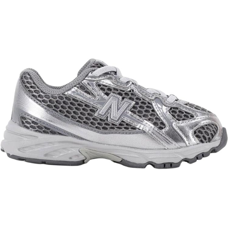 New Balance NB 740 Versatili Comode Antiscivolo Resistenti all'Usura Traspiranti Basse Scarpe da Passeggio Scarpa da Ginnastica per Bambino Grigio Argento IZ740MG