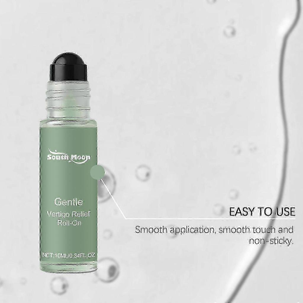 3pz Roll-On Anti-Capogiri 10ml, Oli Essenziali Naturali ad Azione Rapida per Vertigini, Capogiri, Nausea e Supporto all'Equilibrio, Dimensioni Portatili da Viaggio