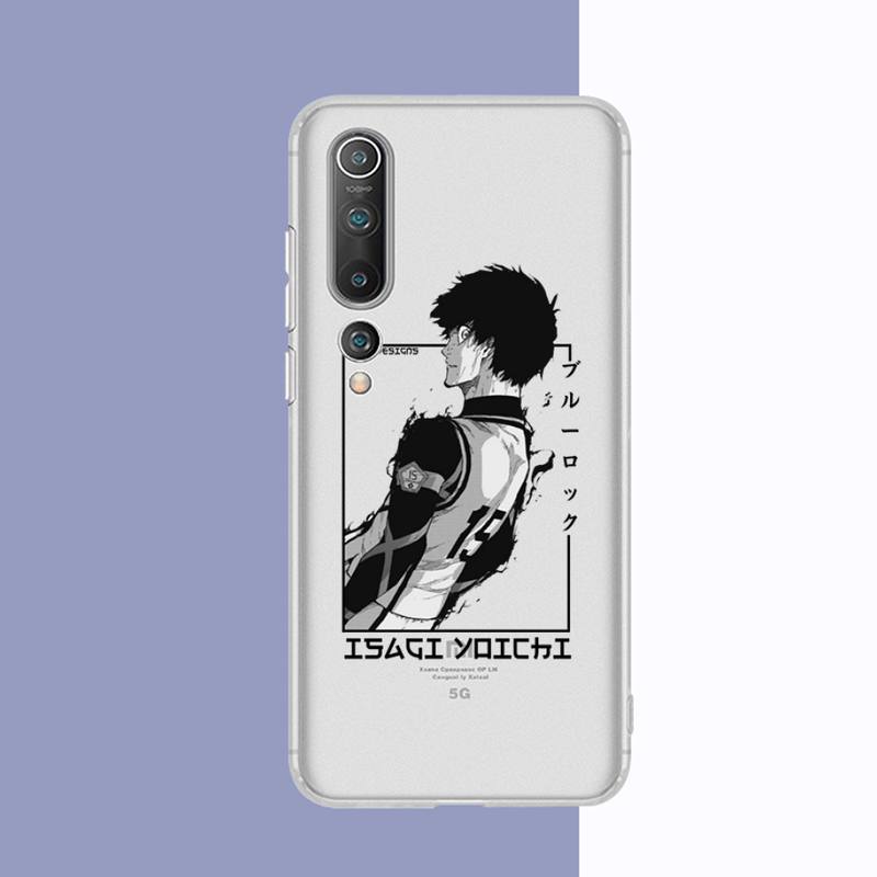 Blue Lock Anime Phone Case for Redmi 10 5plus 7A Note 5 8 9 A K20 K40  8T 10 Pro Clear Case