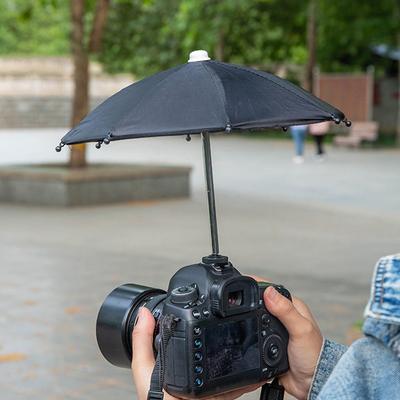 Paraguas de color para cámara de 27 cm, soporte para lluvia, para cámara general, paraguas para cámara fotográfica, accesorios para fotografía al aire libre