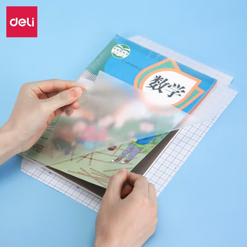 Deli Self-Adhesive Frosted Transparent Book Covers