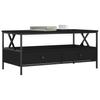  Coffee Table, Black 100x51x45 Cm, Wood-based Material