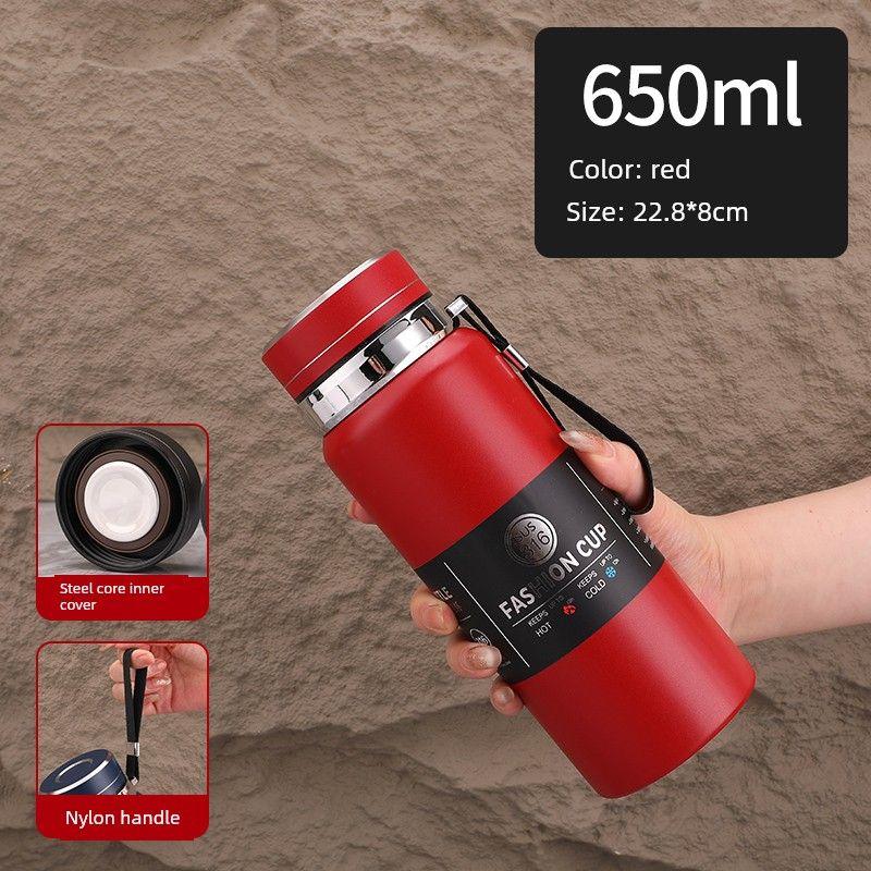 High-Looking, Large-Capacity Thermos Cup for Men and Women, Car-Mounted Tea Cup, 2026 Latest Model, 316 Stainless Steel Water Cup, 800ml
