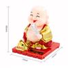 Cute Car Ornament Solar Shake Head Little Monk Good Fortune Car Rearview Pendant