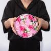 Boîte Ronde de Fleurs de Savon, Bénédictions pour Bébé Rose