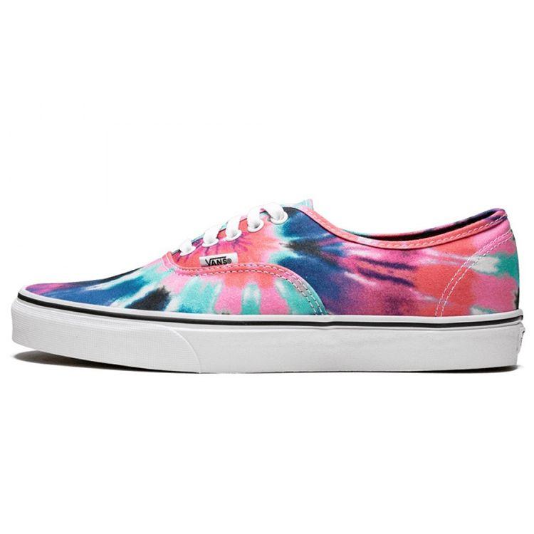

Кроссовки унисекс Vans Authentic Tie-Dye Разноцветные True-White VN0A38EMVKI