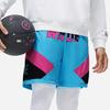 Li-Ning Wade Series Letter Print Color Block Elastic Waist Straight-Leg Quick-Dry Basketball Pants Men Bottoms Multi AAPT051-8