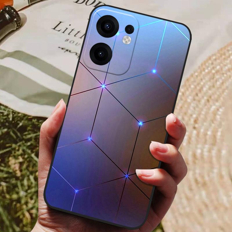 For OPPO Reno13 F 5G Case Reno13F 4G Luxury Painted Phone Silicon Back Cover For OPPO Reno 13F CPH2699 Cases Protective Shell