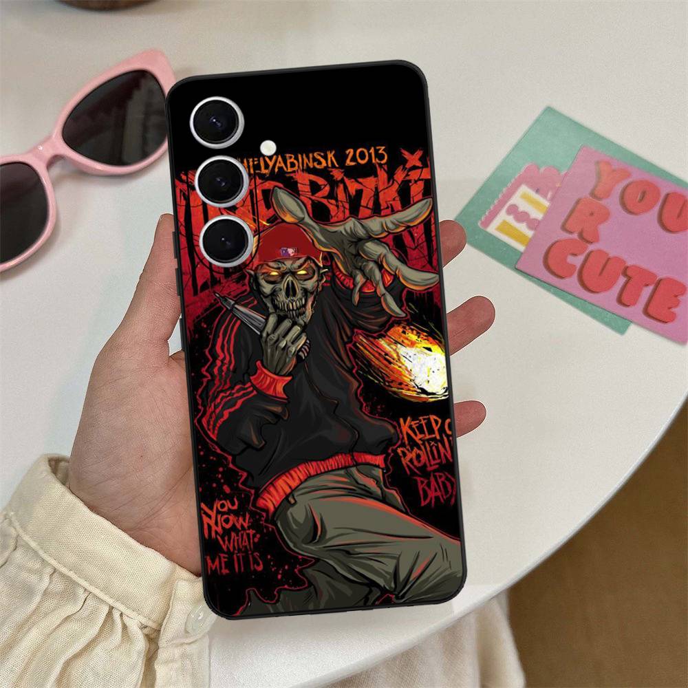 

Classic Metal Band L-Limp B-Bizkit Phone Case For Samsung S 24 Fe 25 Ultra Plus 20 Lite 21 30 22 23 24 22 Ultra 5G Fundas Samsung S24 ULTRA